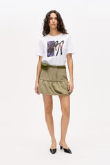 Sikita Miniskirt straw yellow tweed