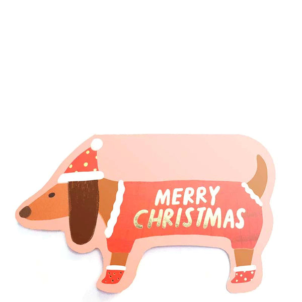 Karte Christmas Sausage Dog