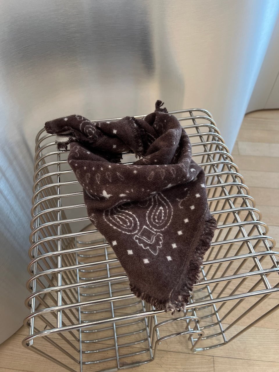 Cashmere Paisley Bandana brown