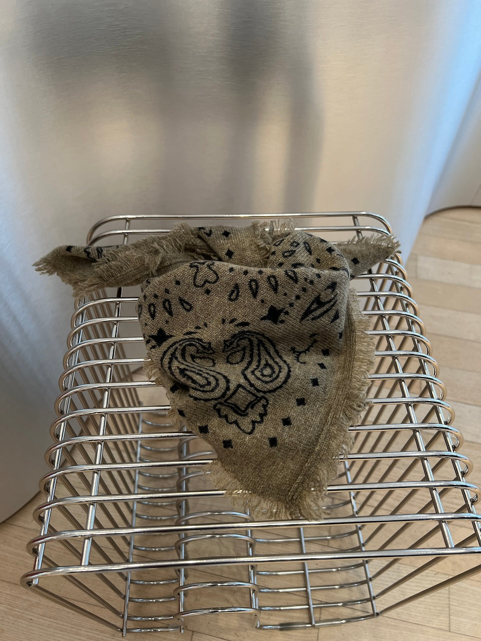 Cashmere Paisley Bandana khaki