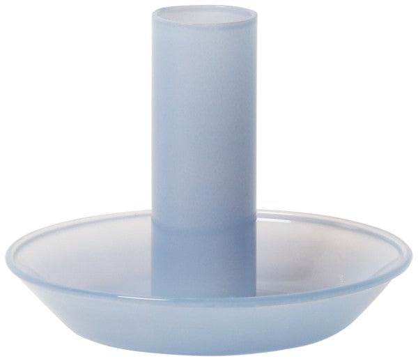 Kerzenhalter Glas hellblau