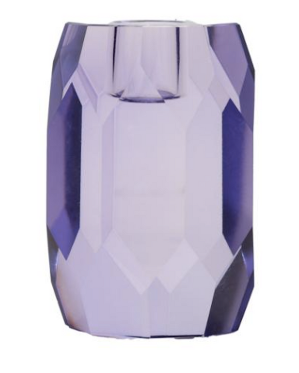Kerzenständer Kristall violett