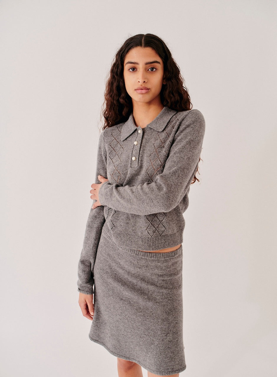 Carmen Polo grey melange