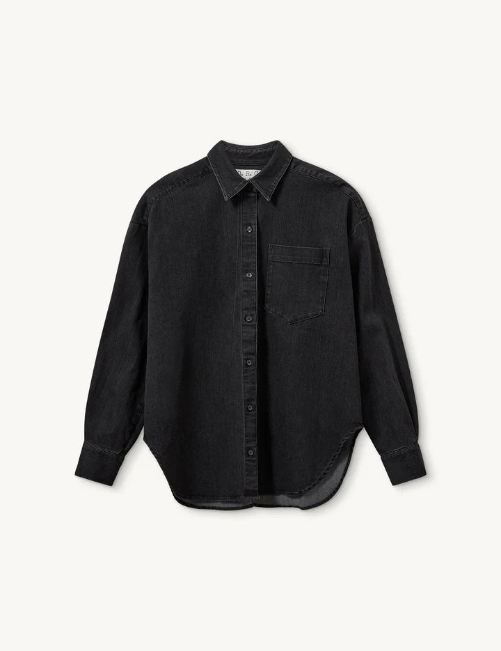 Merrit Oversized Shirt black denim