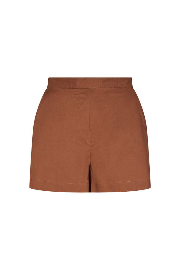 Sandrine Elastic Shorts brown