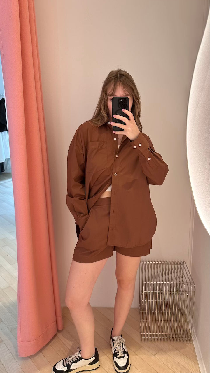 Sandrine Oversized Shirt brown