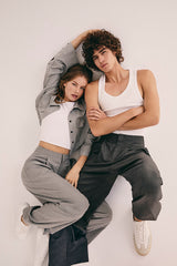 Dilan Pants Blended Cool Wool marmorgrau