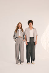 Dilan Pants Blended Cool Wool marmorgrau