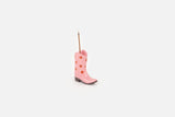 Incense Holder Rodeo Cowboy Boot pink