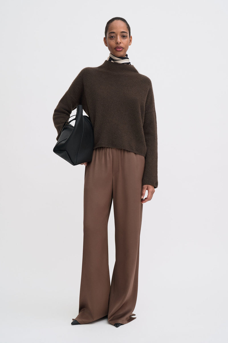 Mika Yak Funnelneck Sweater driftwood