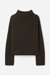 Mika Yak Funnelneck Sweater dark khaki green