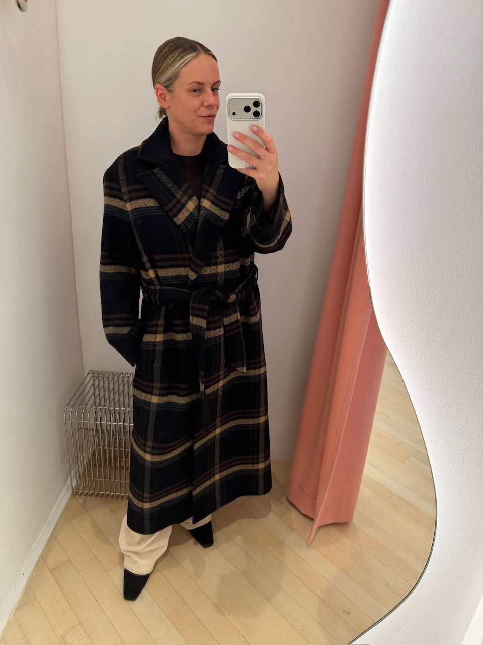Alyssa Check Coat black/brown check