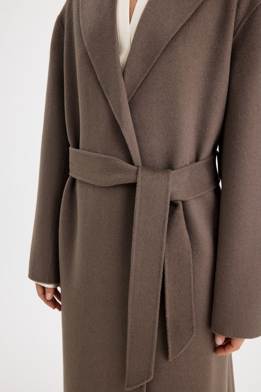 Alyssa Doublé Coat taupe brown