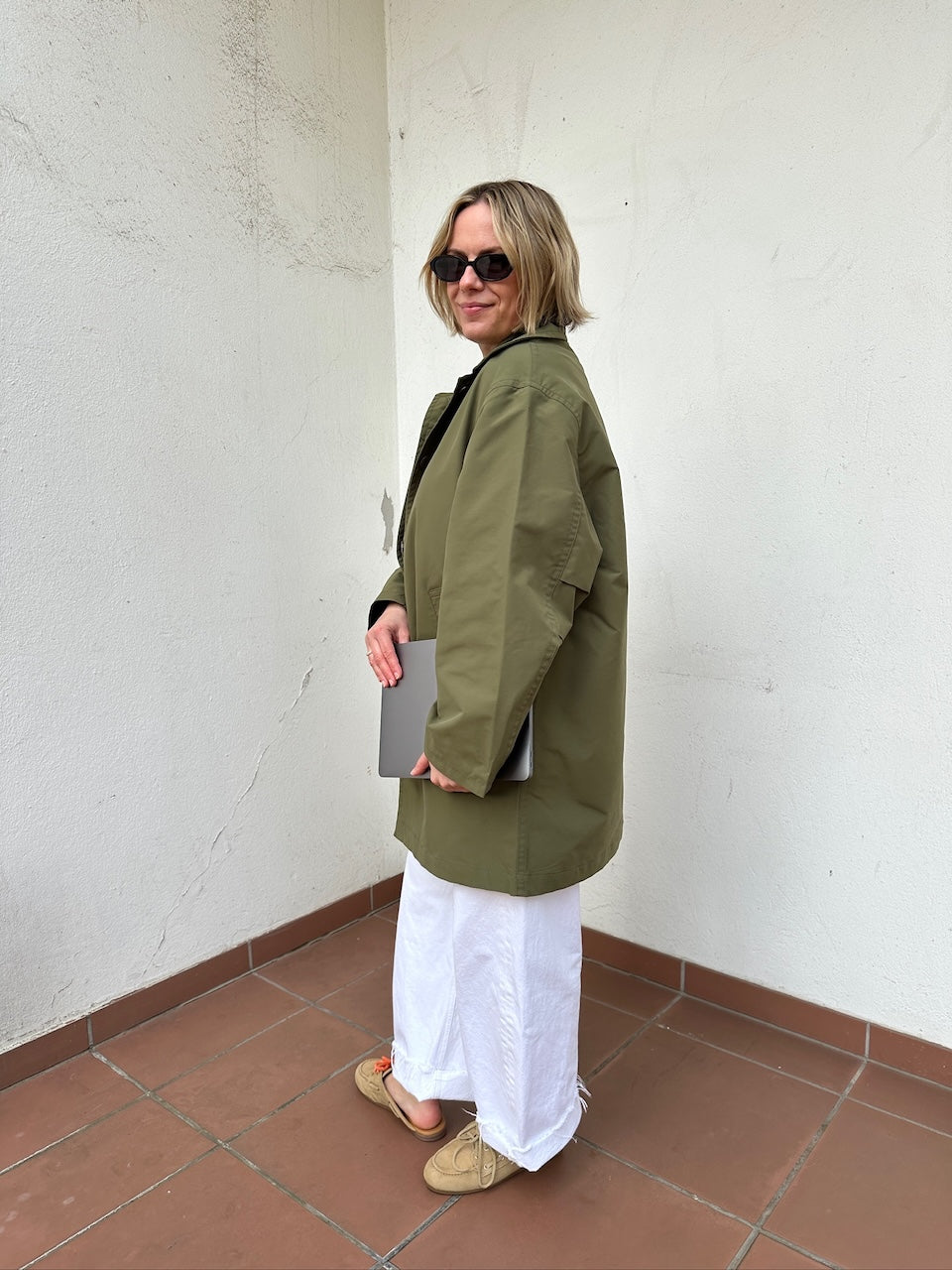 Cassie Car Coat laurel green