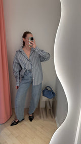 Cotton Chambray Shirt blue