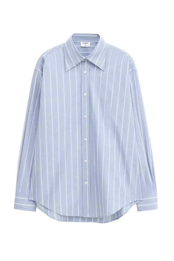 Cotton Chambray Shirt blue