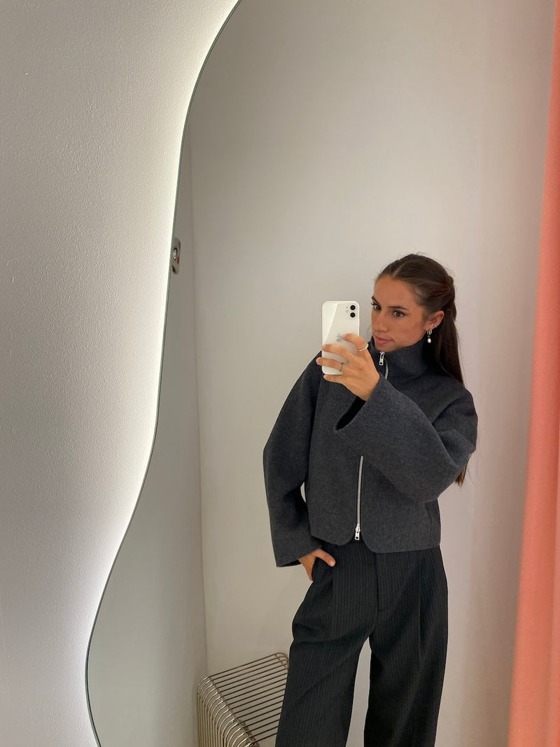 Dafina Jacket dark grey melange