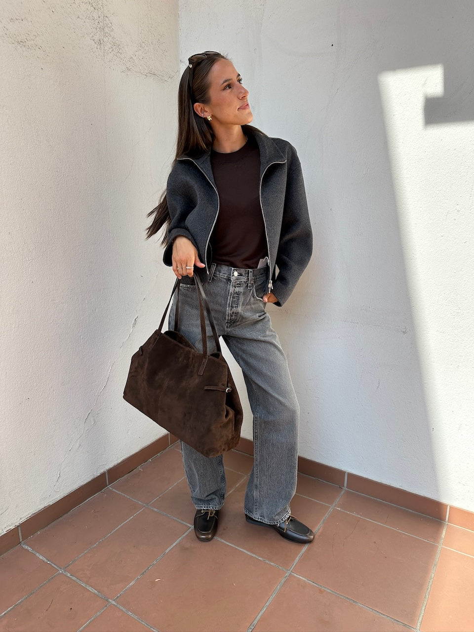 Dafina Jacket dark grey melange