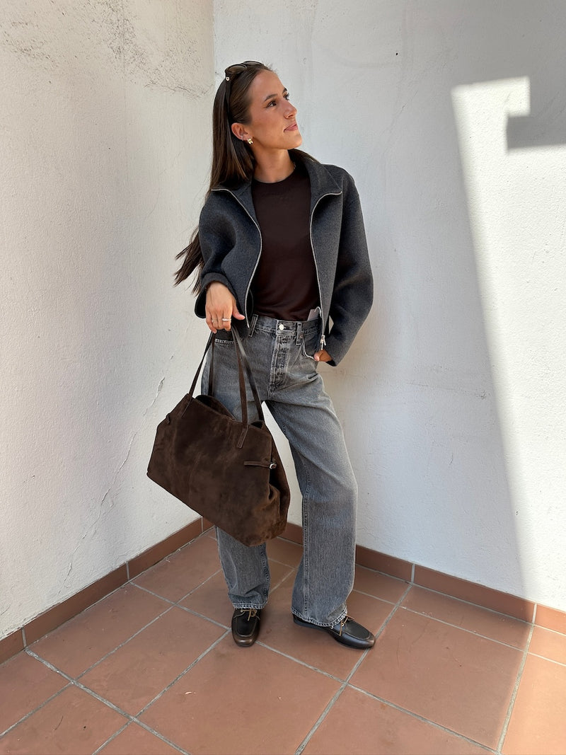 Lyocell Cashmere Tee brown