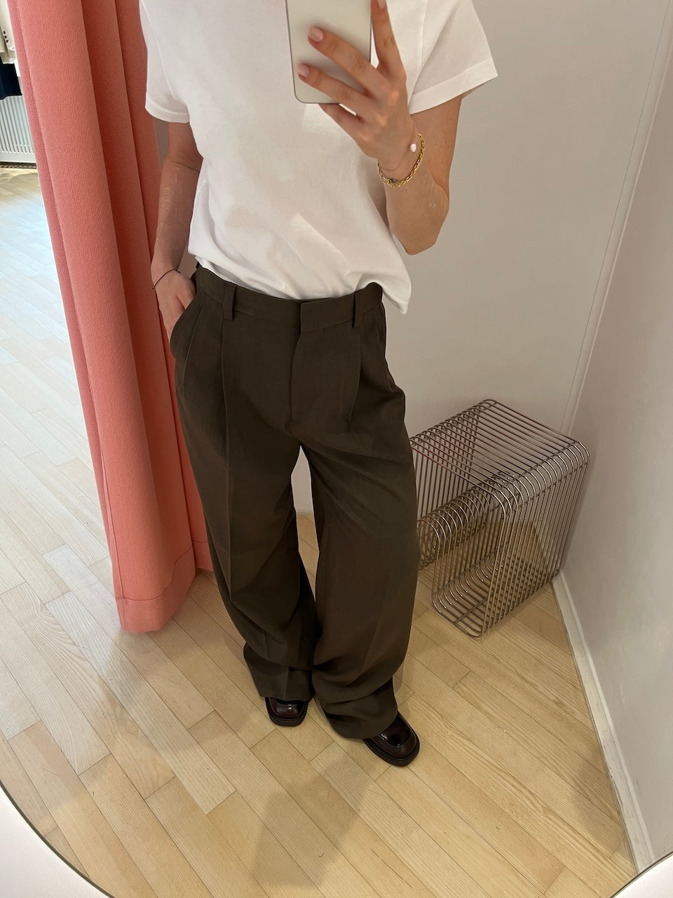 Darcey Wool Trousers walnut brown