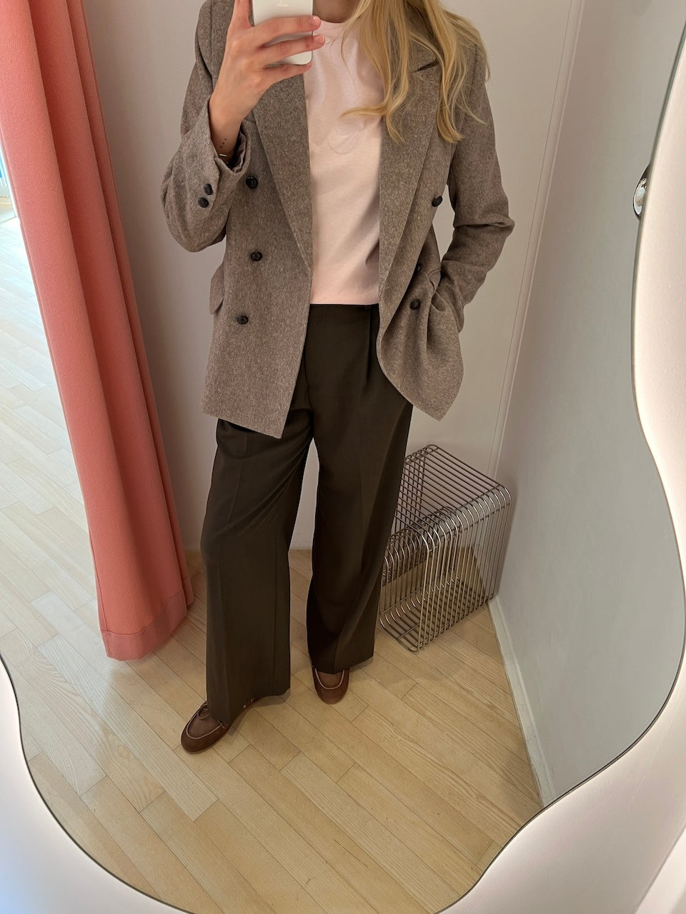 Darcey Wool Trousers walnut brown