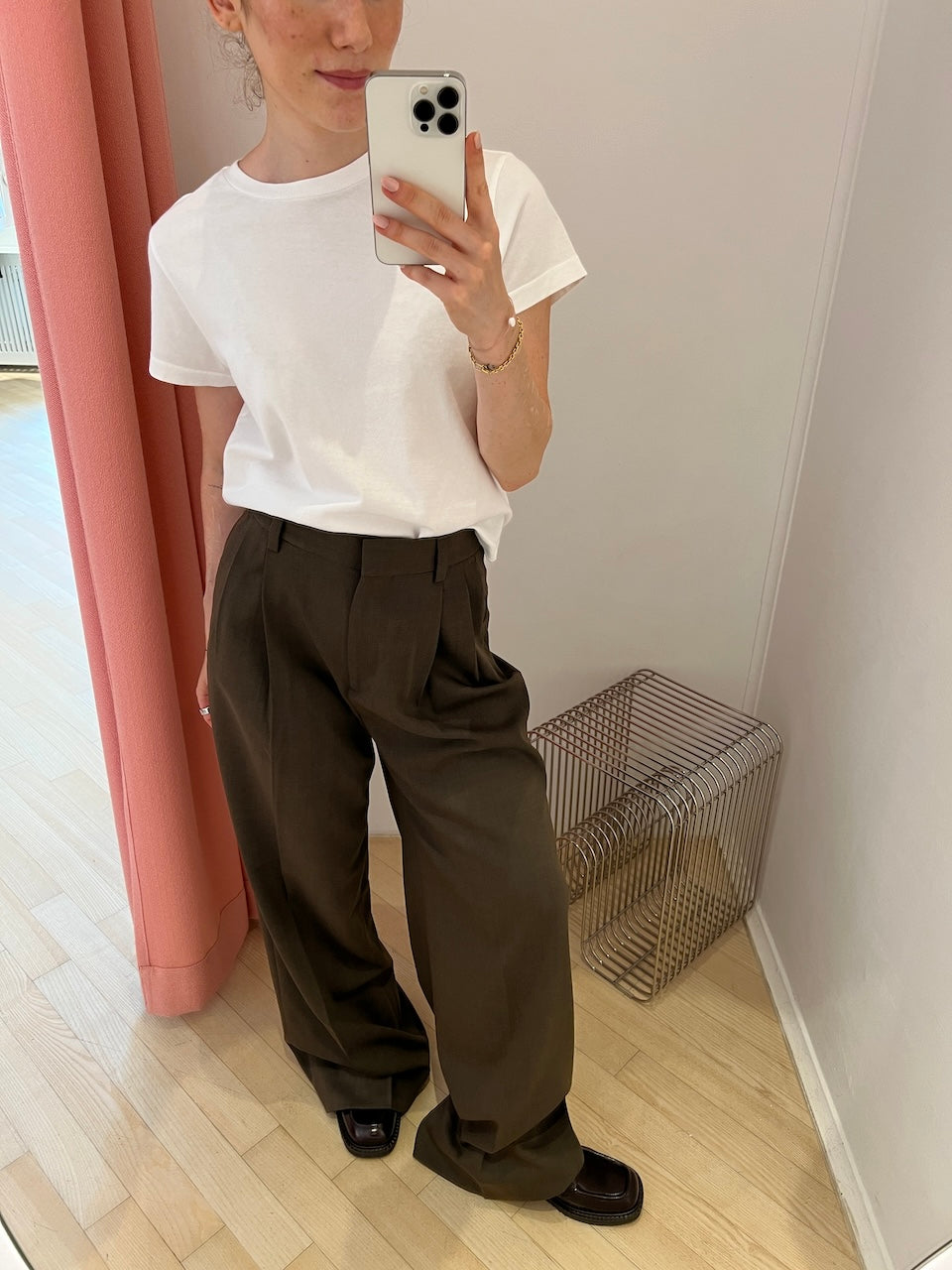 Darcey Wool Trousers walnut brown