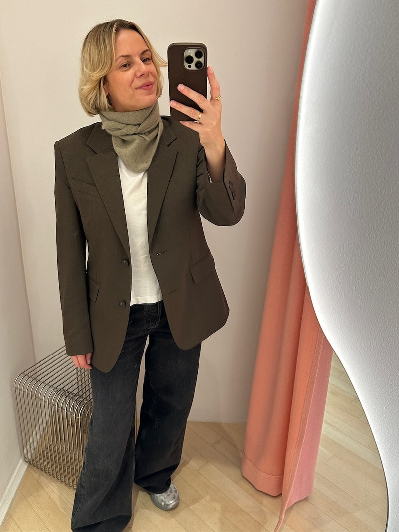 Delilah Blazer walnut brown