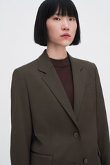 Delilah Blazer walnut brown