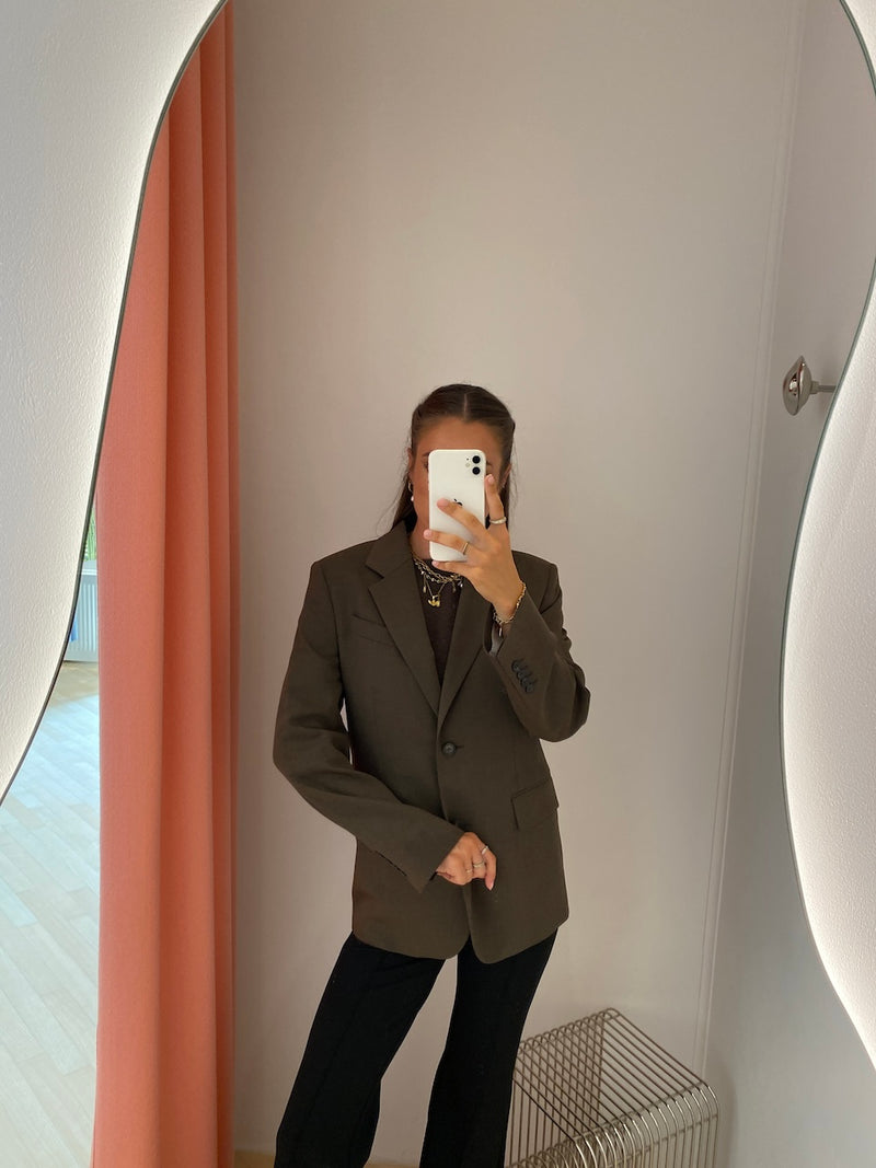 Delilah Blazer walnut brown