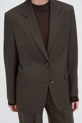 Delilah Blazer walnut brown