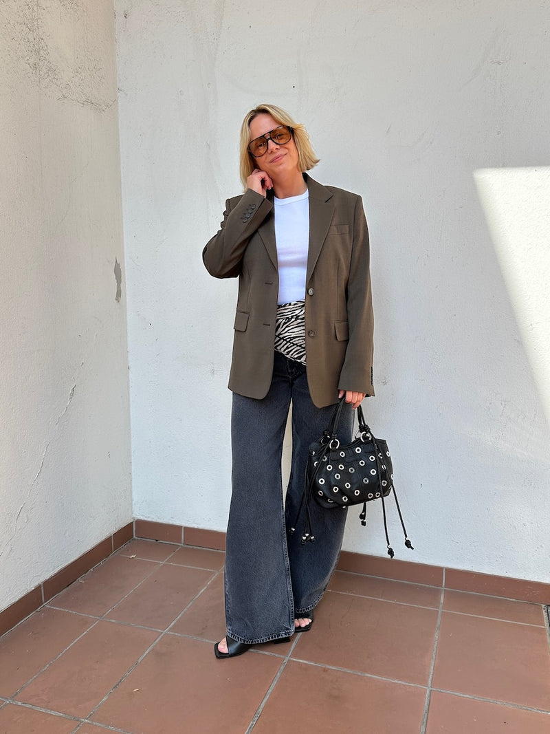 Delilah Blazer walnut brown
