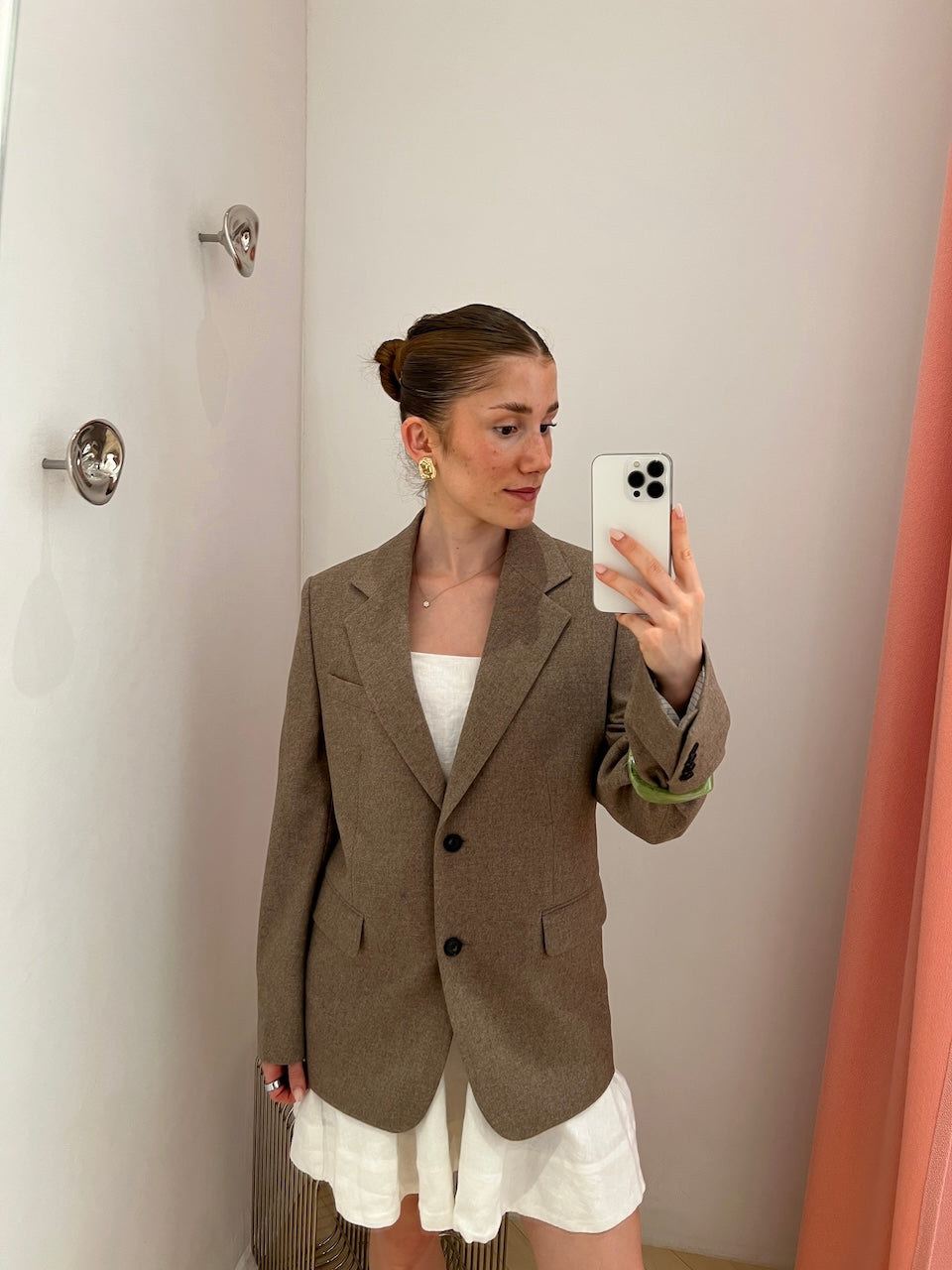 Delilah Flannel Blazer driftwood