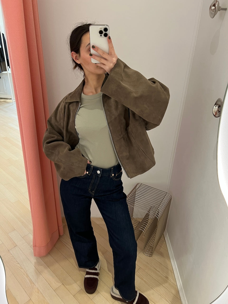 Fine Rib Tee light green