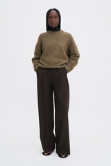 Fluffy Sweater olive green