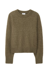 Fluffy Sweater olive green