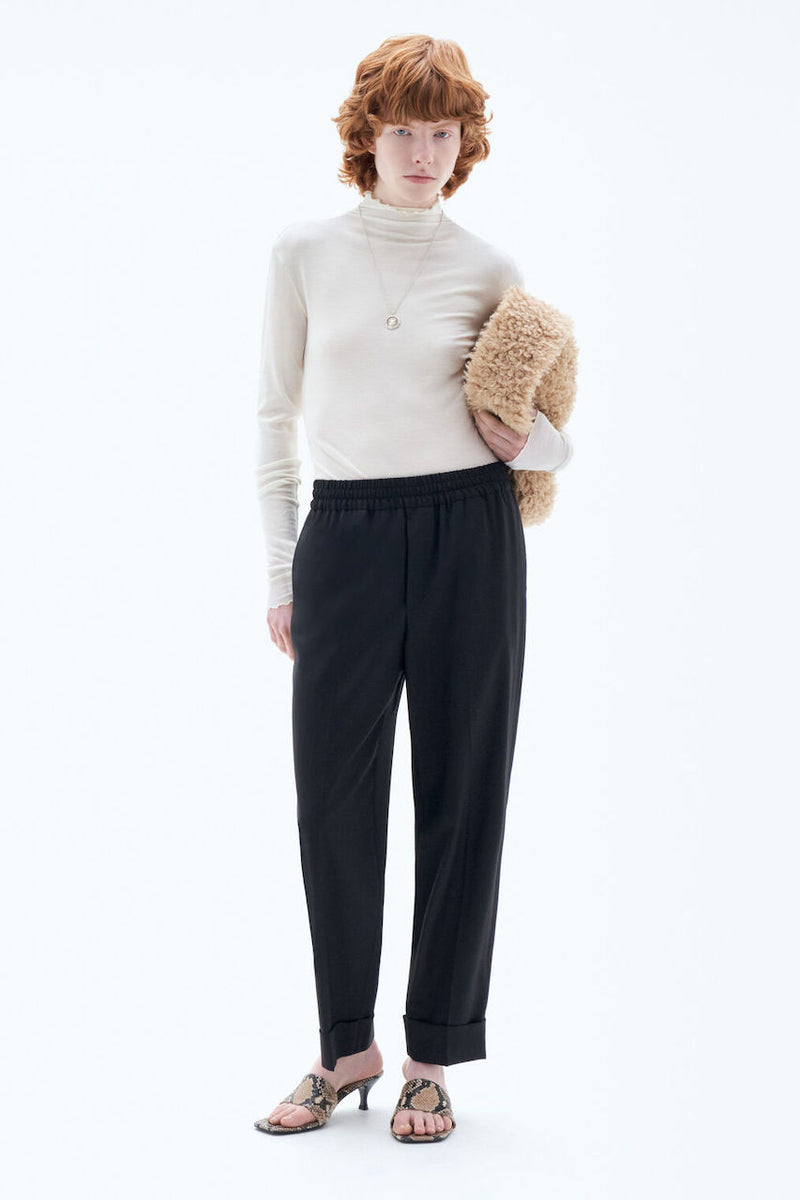 Franca Cool Wool Trousers black