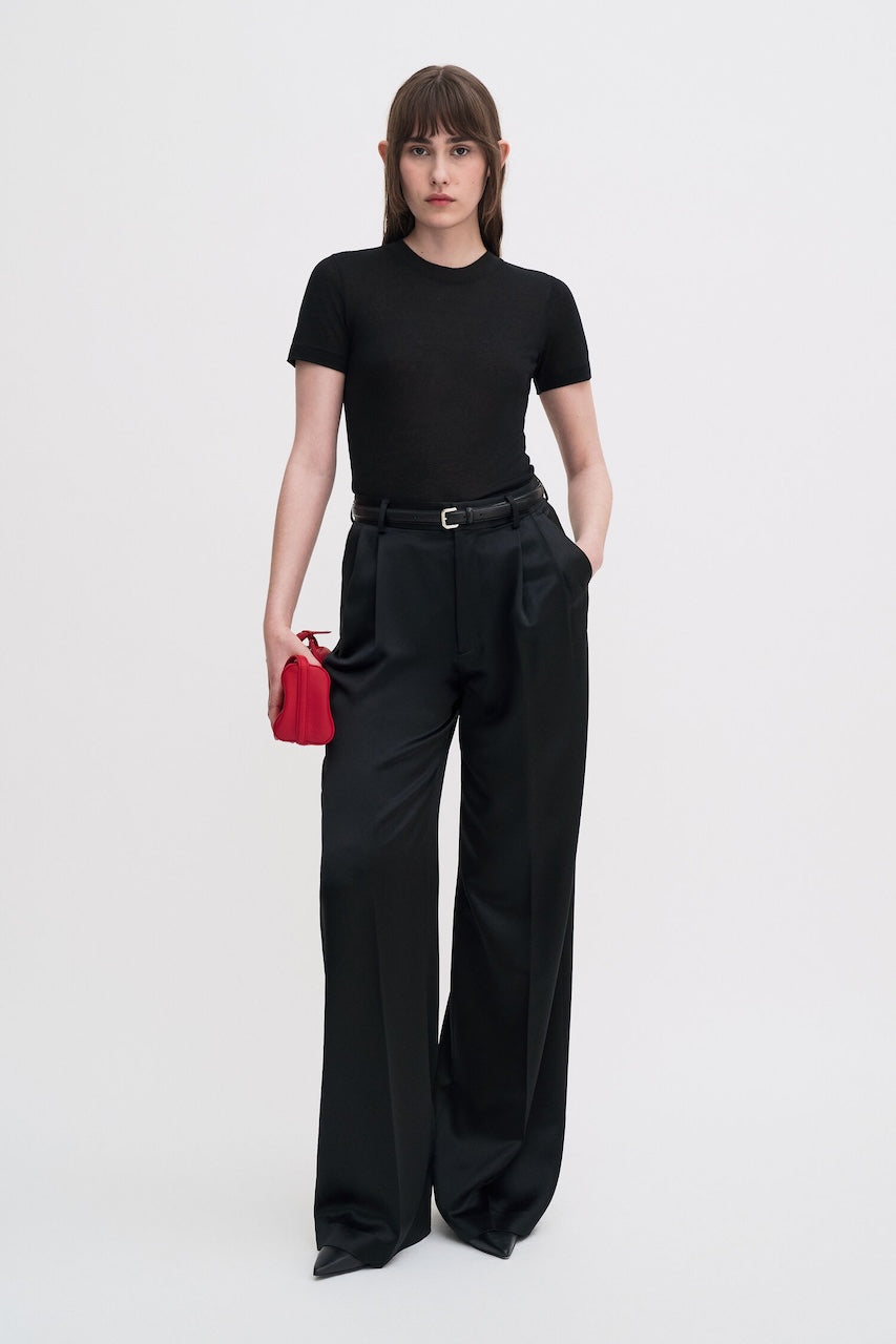 Lyocell Cashmere Tee black