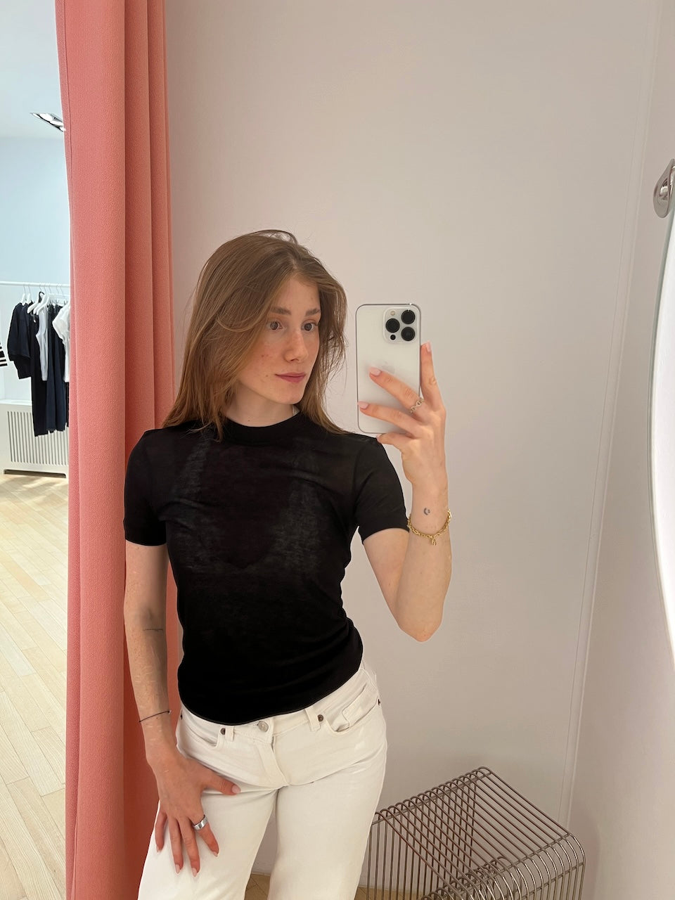 Lyocell Cashmere Tee black