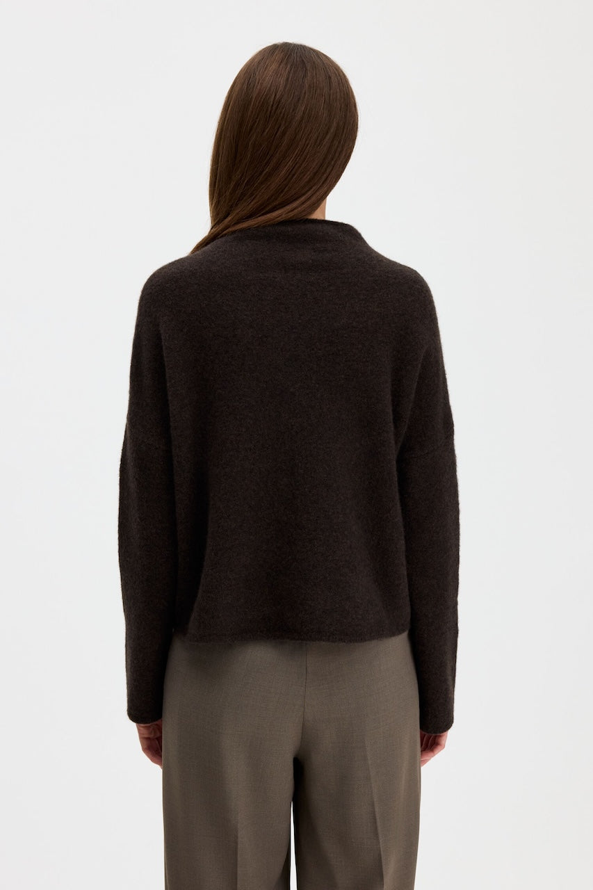 Mika Yak Funnelneck Sweater golden brown
