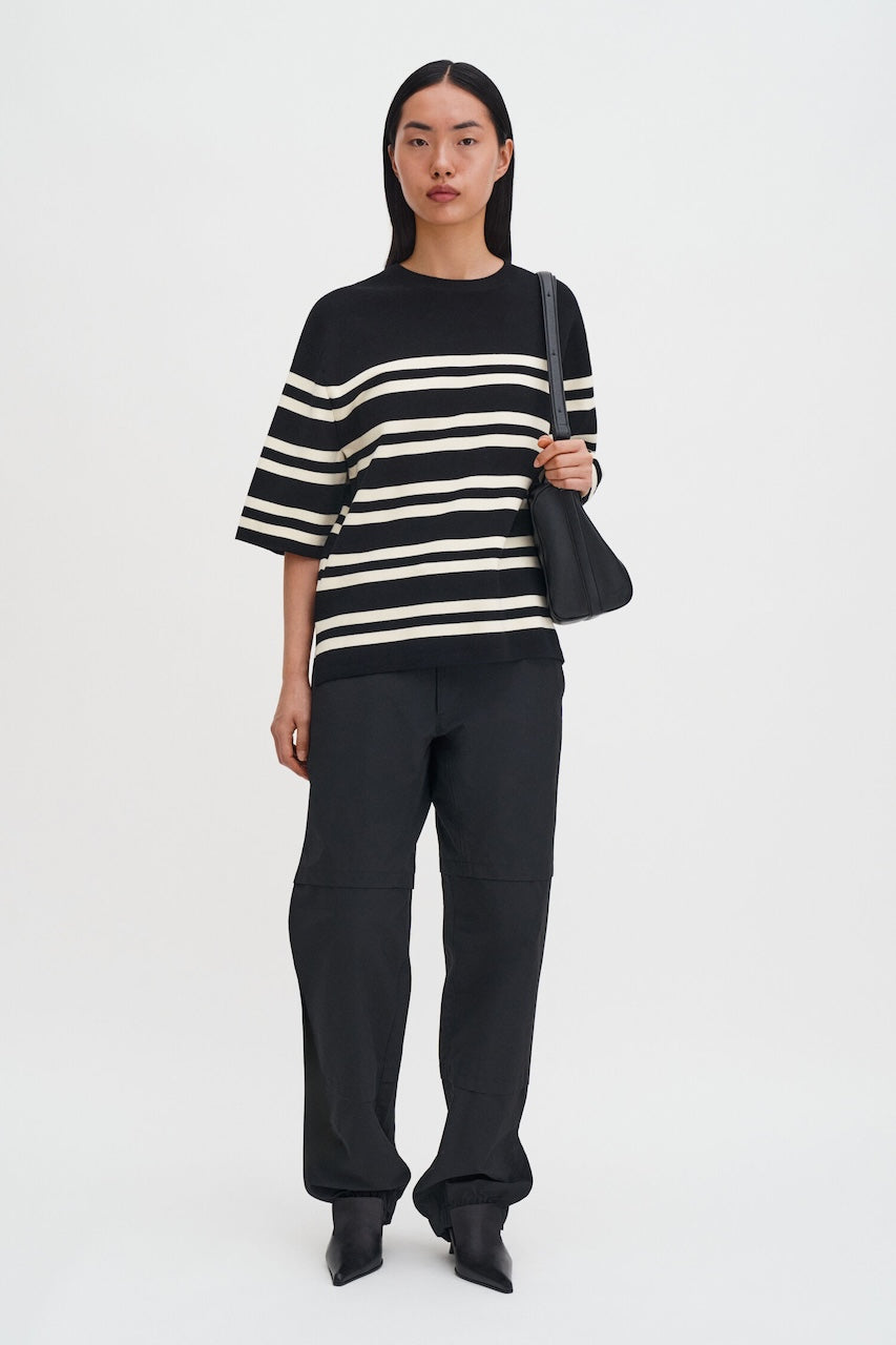 Milano Knit T-Shirt black/white