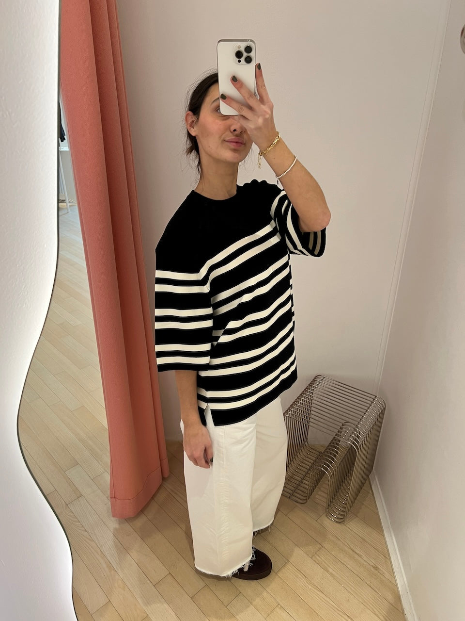 Milano Knit T-Shirt black/white