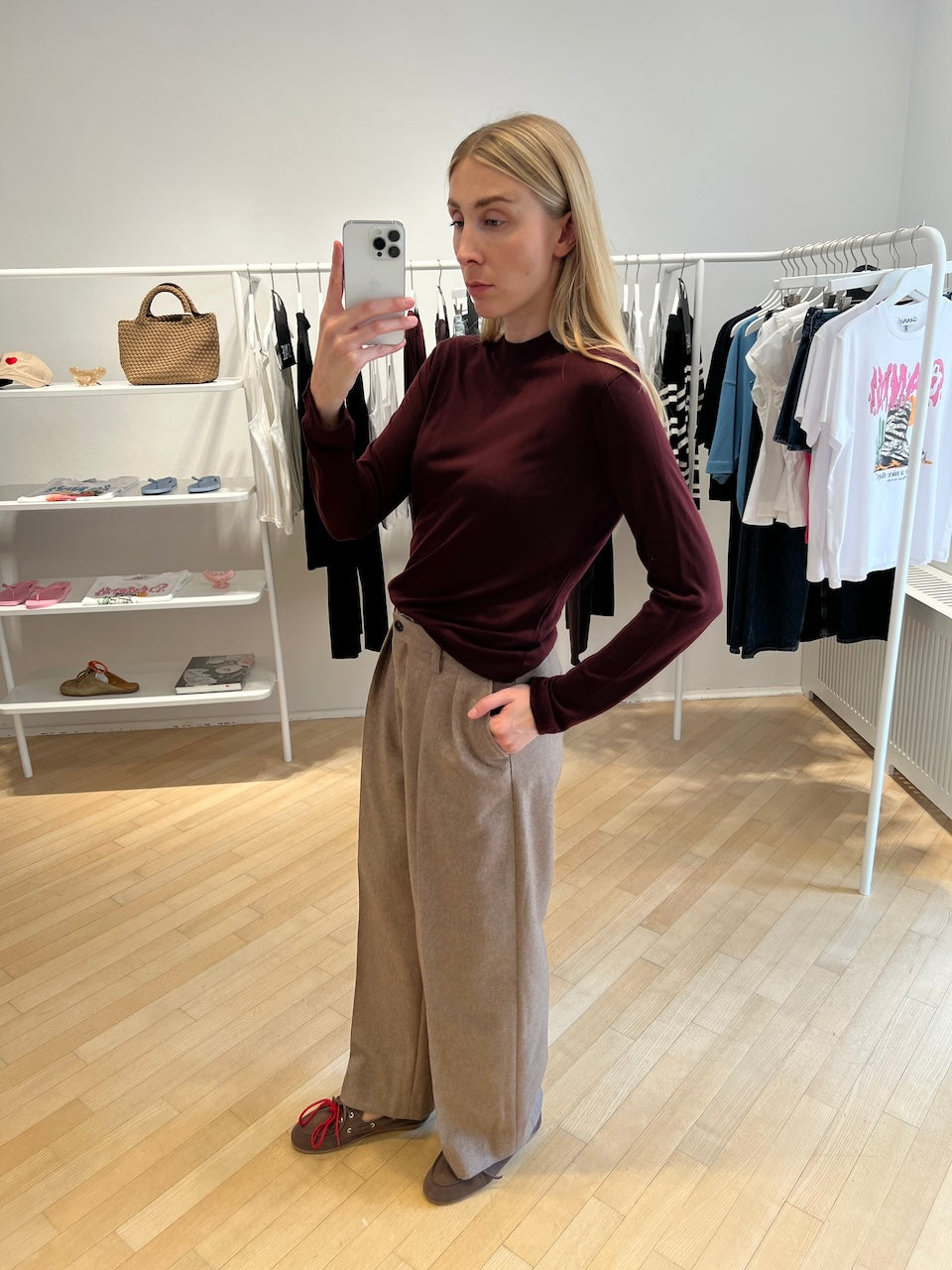 Paloma Flannel Trousers driftwood