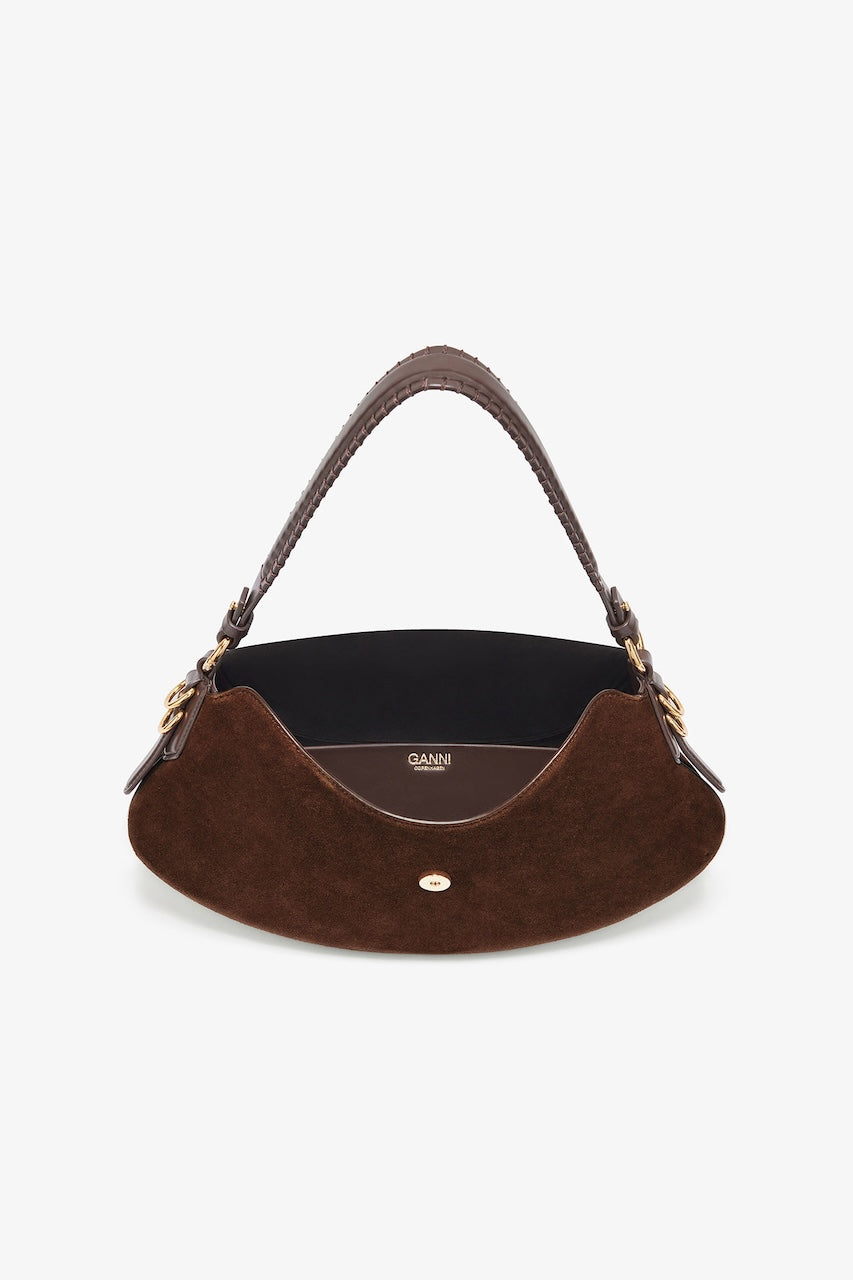 B-Kat Recycled Suede Pelinova Bag chicory coffee