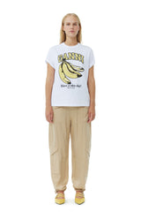 Basic Jersey Banana Relaxed T-shirt bright white