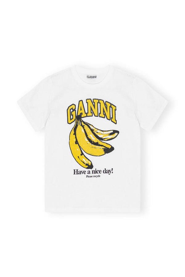 Basic Jersey Banana Relaxed T-shirt bright white