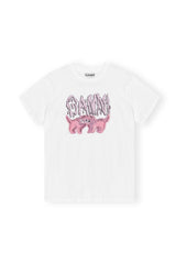 Basic Jersey Cats Relaxed T-shirt bright white
