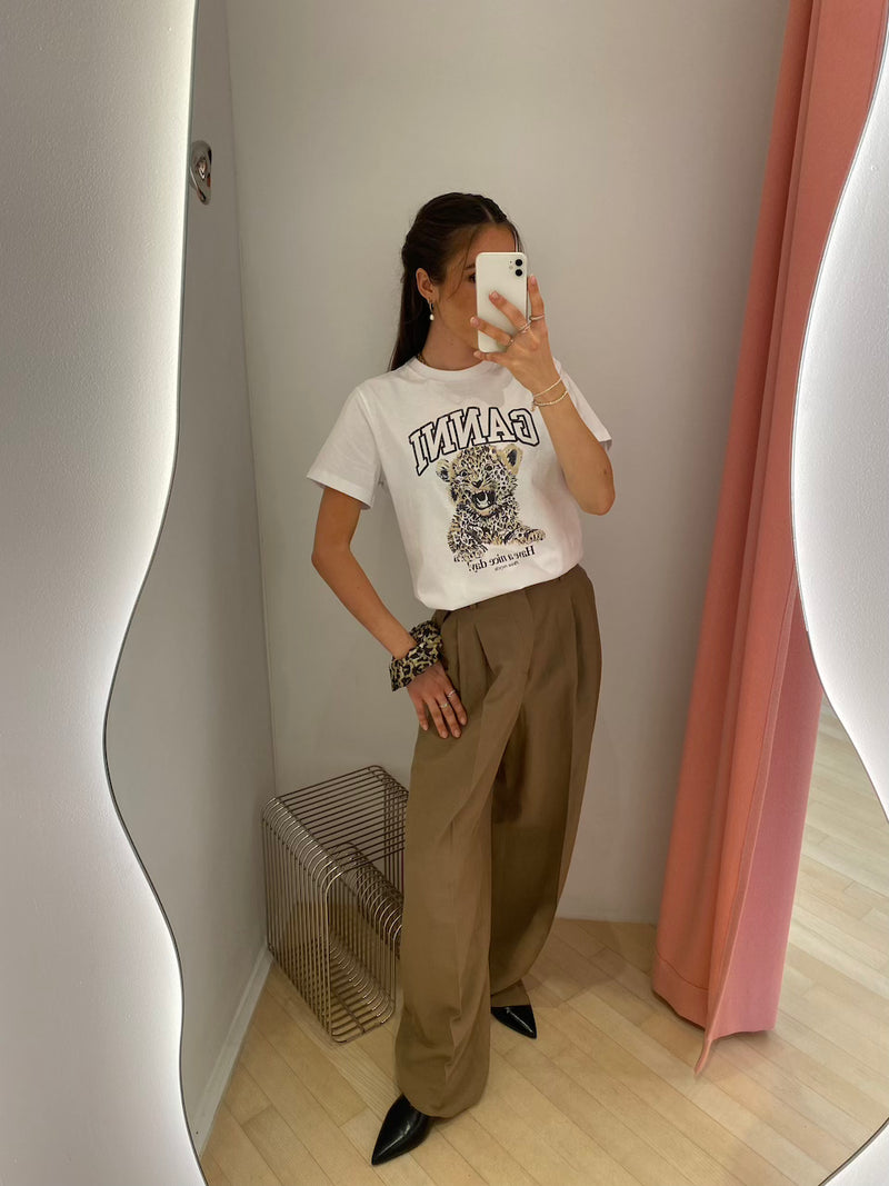Basic Jersey Leopard Relaxed T-Shirt leopard