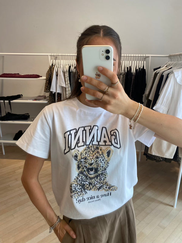 Basic Jersey Leopard Relaxed T-Shirt leopard