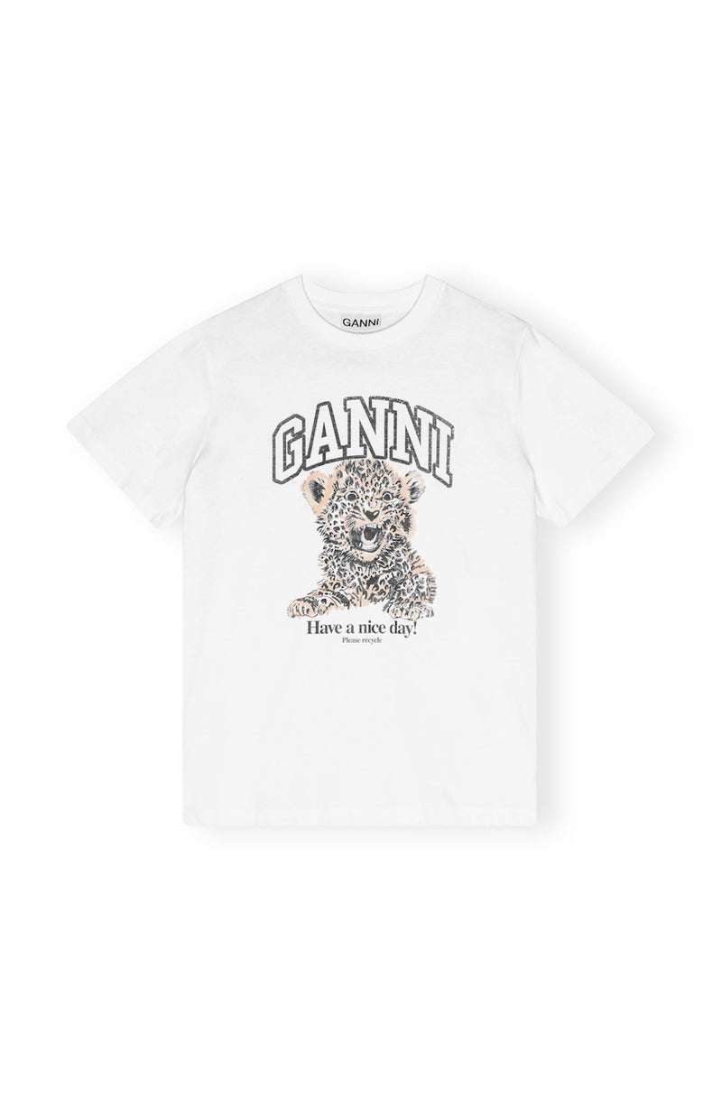 Basic Jersey Leopard Relaxed T-Shirt leopard