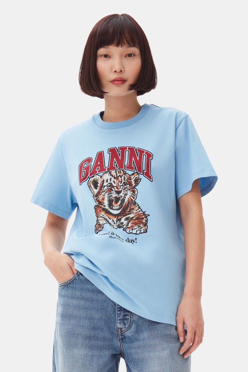Basic Jersey Tiger Relaxed T-Shirt